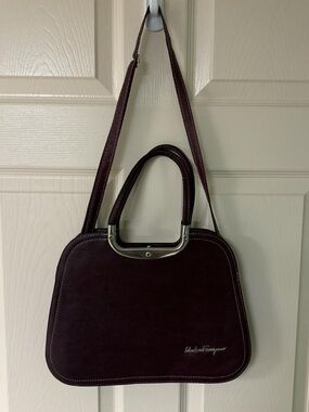 Burgundy Satchel Top-Handle & Shoulder Satchel Faux Leather Crossbody Bag